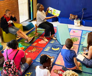 kids being read a story